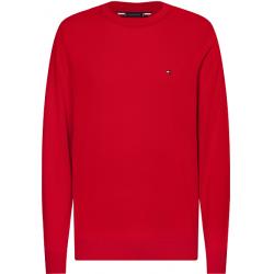 TOMMY HILFIGER - PULL EN COTON BIO ET SOIE COL RAS-DU-COU