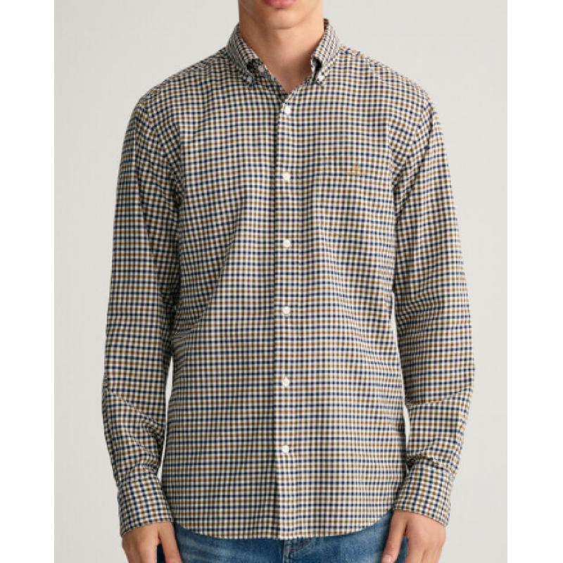 CHEMISE REGULAR FIT EN SERGE VICHY
