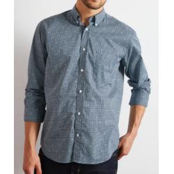 CHEMISE EN POPELINE AVEC MICRO-MOTIFS