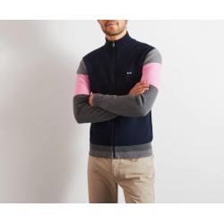 CARDIGAN ZIPPE EN MAILLE FANTAISIE
