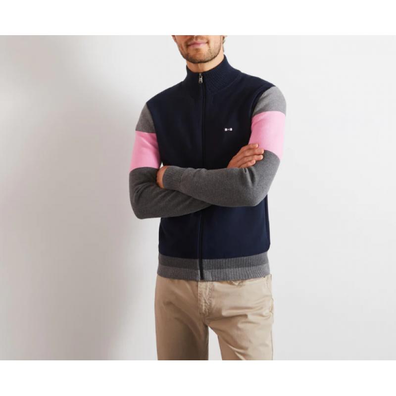 CARDIGAN ZIPPE EN MAILLE FANTAISIE