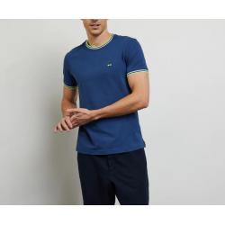 T-SHIRT UNI AVEC DETAIS TRICOLORES