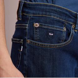 JEAN REGULAR EN COTON STRETCH BLEU