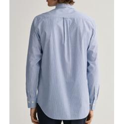 CHEMISE REGULAR FIT EN POPELINE DE COTON A RAYURES BANQUIER