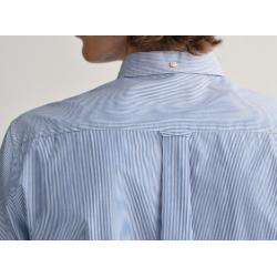 CHEMISE REGULAR FIT EN POPELINE DE COTON A RAYURES BANQUIER