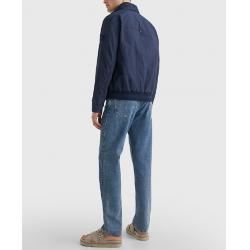 VESTE TEINTE EN PLONGÉE À COL ENTONNOIR