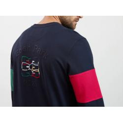 T-shirt bleu marine coupe du monde 2023 avec noeud papillon brodé au dos