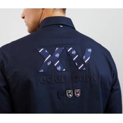 Chemise bleu marine avec broderies XV de France dans la dos