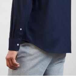 Chemise bleu marine avec broderies XV de France dans la dos