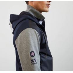 Sweat tricolore zippé XV de France
