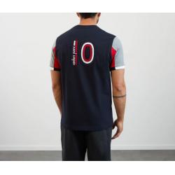 T-shirt tricolore avec broderie N°10 dans le dos