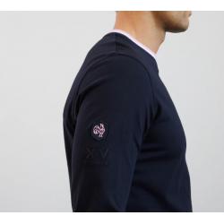 T-shirt manches longues XV de France avec broderie coq