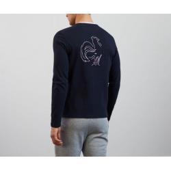 T-shirt manches longues XV de France avec broderie coq