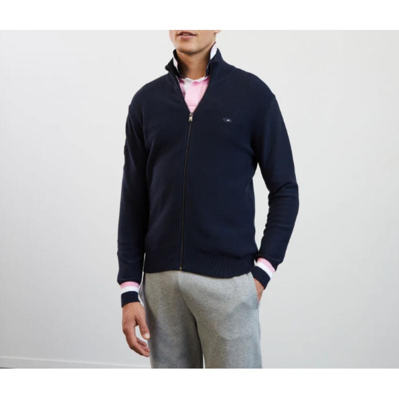 Cardigan XV de France avec le dos tricolore