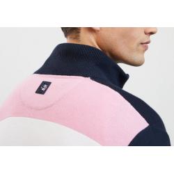 Cardigan XV de France avec le dos tricolore