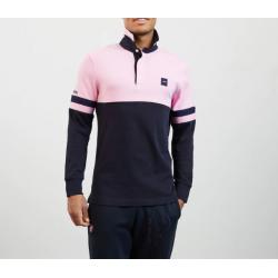 Maillot de rugby color block bicolore