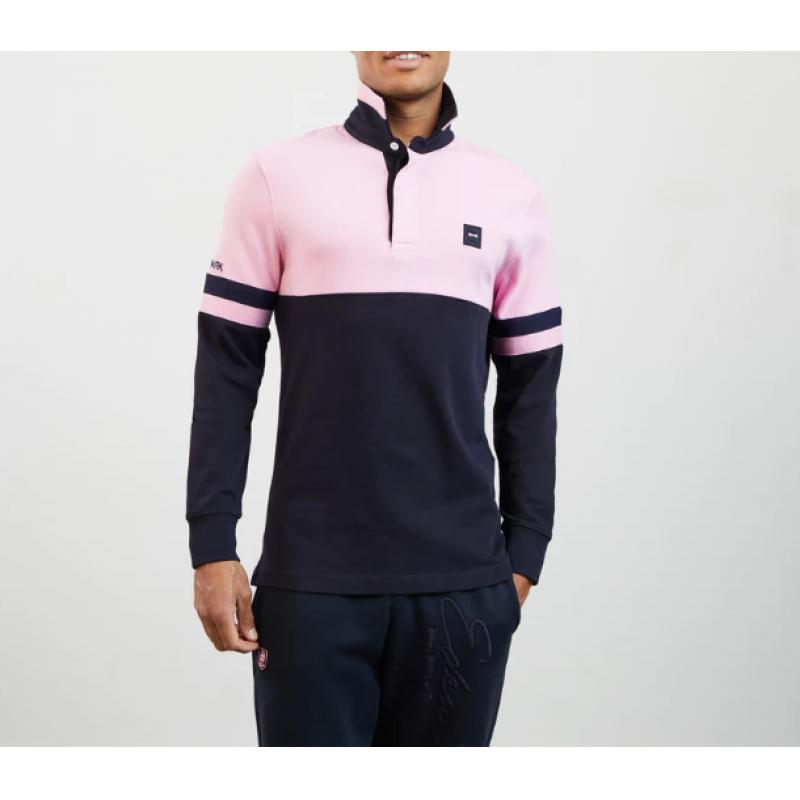 Maillot de rugby color block bicolore