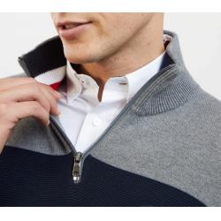 Pull tricolore avec broderie XV de France  
