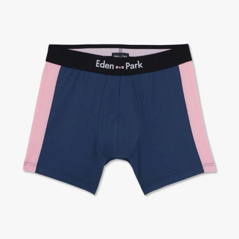 Boxer colorblock bleu foncé