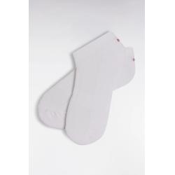 Chaussettes en coton stretch mélangé blanches