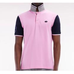 Polo à manches courtes en piqué coton broderie 10 manche coupe droite