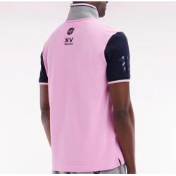 Polo à manches courtes en piqué coton broderie 10 manche coupe droite