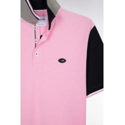 Polo à manches courtes en piqué coton broderie 10 manche coupe droite