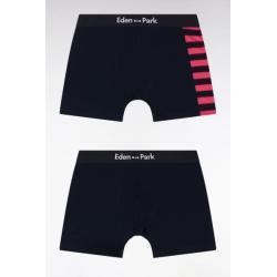 Lot de deux boxers en jersey de coton stretch détails cerclés