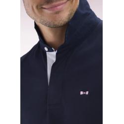 Maillot à manches courtes en jersey de coton manches bicolores