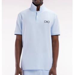 Polo à manches courtes en...