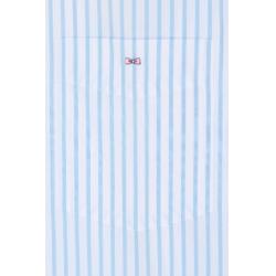Chemise en coton rayée coupe droite