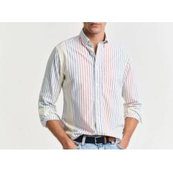 Chemise regular fit en coton Oxford à rayures multicolores Archive
