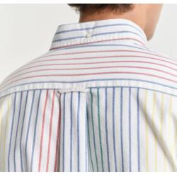 Chemise regular fit en coton Oxford à rayures multicolores Archive