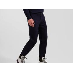 EDEN PARK- Pantalon chino en piqué de coton stretch et modal coupe Regular EDEN PARK- Pantalon chino en piqué de coton stretch et modal coupe Regular