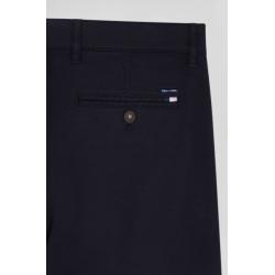 EDEN PARK- Pantalon chino en piqué de coton stretch et modal coupe Regular EDEN PARK- Pantalon chino en piqué de coton stretch et modal coupe Regular