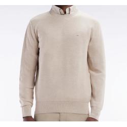 Pull col rond en coton nid...