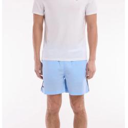 Maillot de bain ciel à détails tricolores