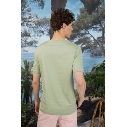 VICOMTE A. - T-SHIRT À COL V 100 % Coton Pima