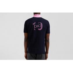 EDEN PARK - Polo manches courtes en piqué broderie cerclée coupe Regular