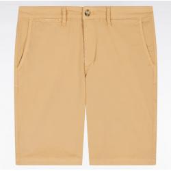 Bermuda chino en coton stretch coupe droite