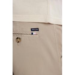 Bermuda chino en coton stretch coupe droite