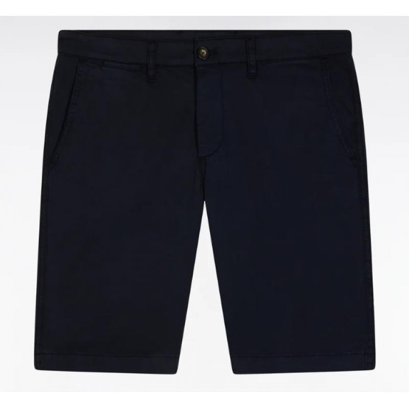Bermuda chino en coton stretch coupe droite