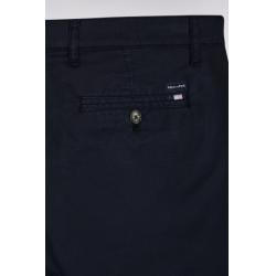 Bermuda chino en coton stretch coupe droite