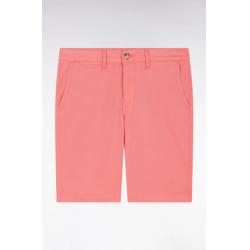 Bermuda chino en coton stretch coupe droite