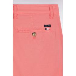 Bermuda chino en coton stretch coupe droite