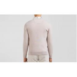 EDEN PARK - Pull col rond en laine et coton coupe Regular