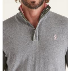 VICOMTE A. - Pull col montant demi zip