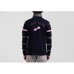 EDEN PARK - Maillot manches longues en coton cerclé broderie dos coupe Regular