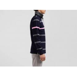 EDEN PARK - Maillot manches longues en coton cerclé broderie dos coupe Regular