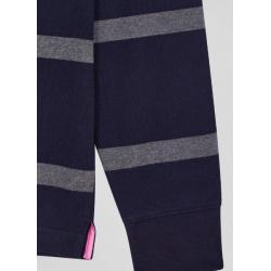 EDEN PARK - Maillot manches longues en coton cerclé broderie dos coupe Regular